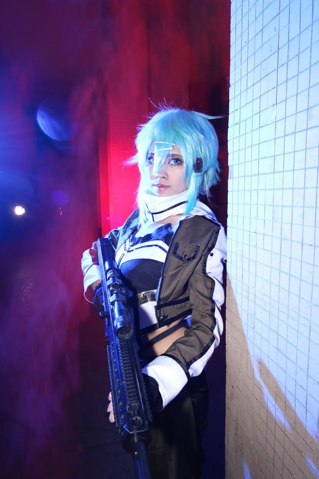 刀剑神域 GGO狙击手 朝田诗乃cos