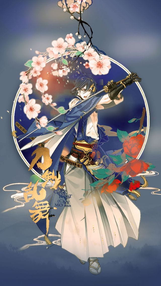 刀剑乱舞 爷爷 三日月宗近 魔性锁屏安卓手机主题