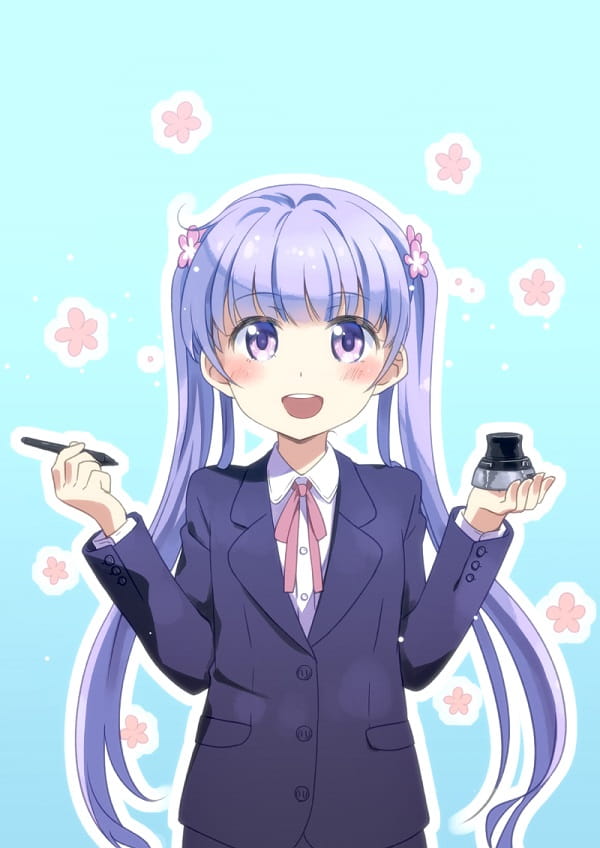 青涩萝莉双马尾《NEW GAME》凉风青叶手机壁纸