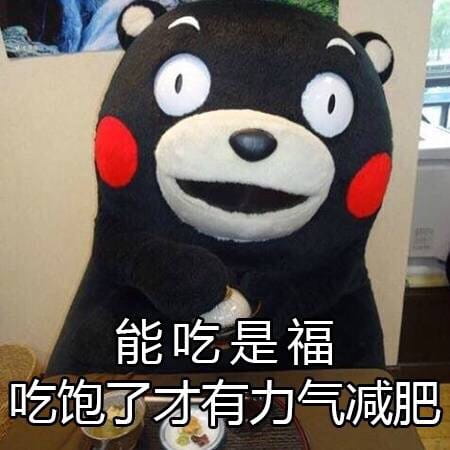 关于减肥的二三事 熊本熊系列表情