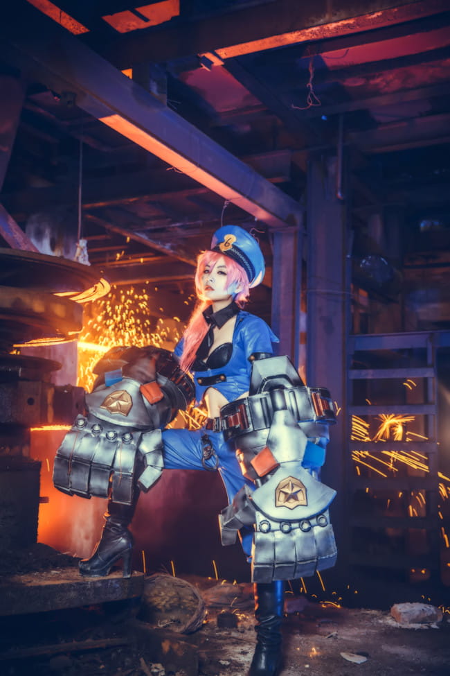 【授权】英雄联盟 皮城执法官 女警官 蔚cos