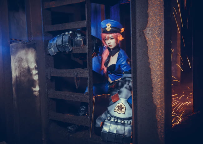 【授权】英雄联盟 皮城执法官 女警官 蔚cos