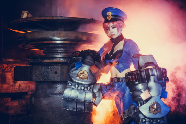 【授权】英雄联盟 皮城执法官 女警官 蔚cos