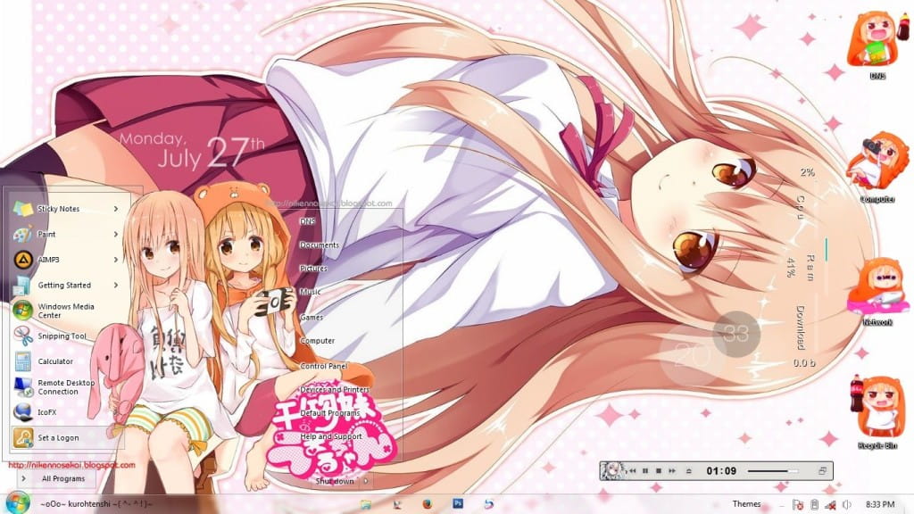 【Win7主题】干物妹小埋 下载