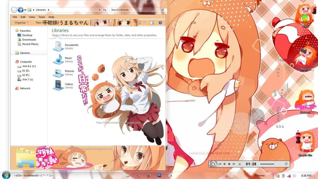 【Win7主题】干物妹小埋 下载