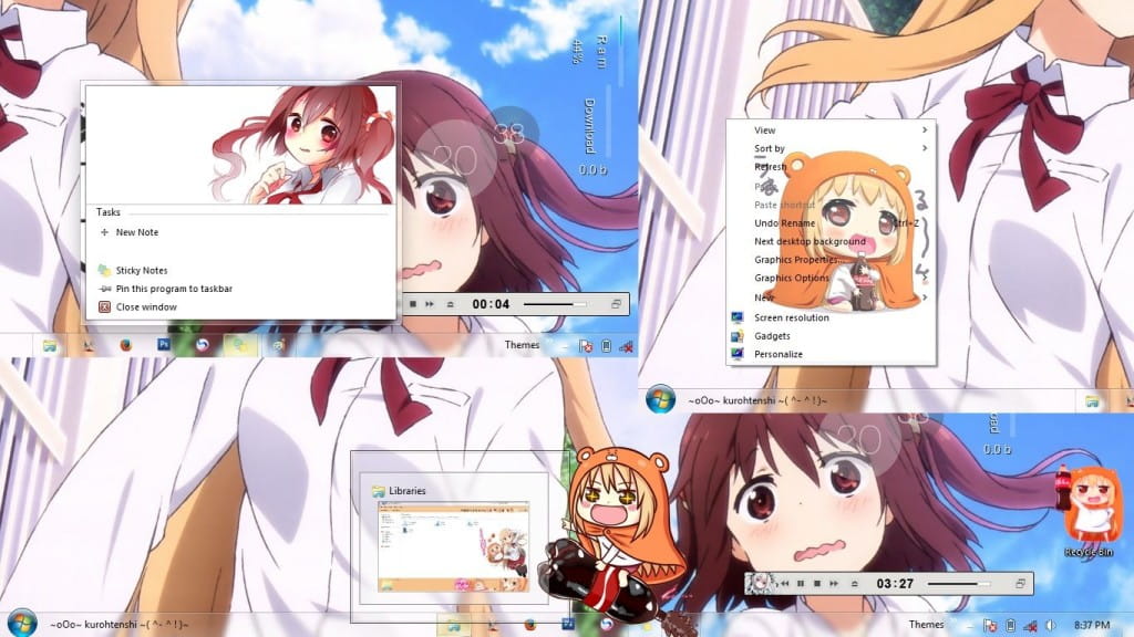 【Win7主题】干物妹小埋 下载