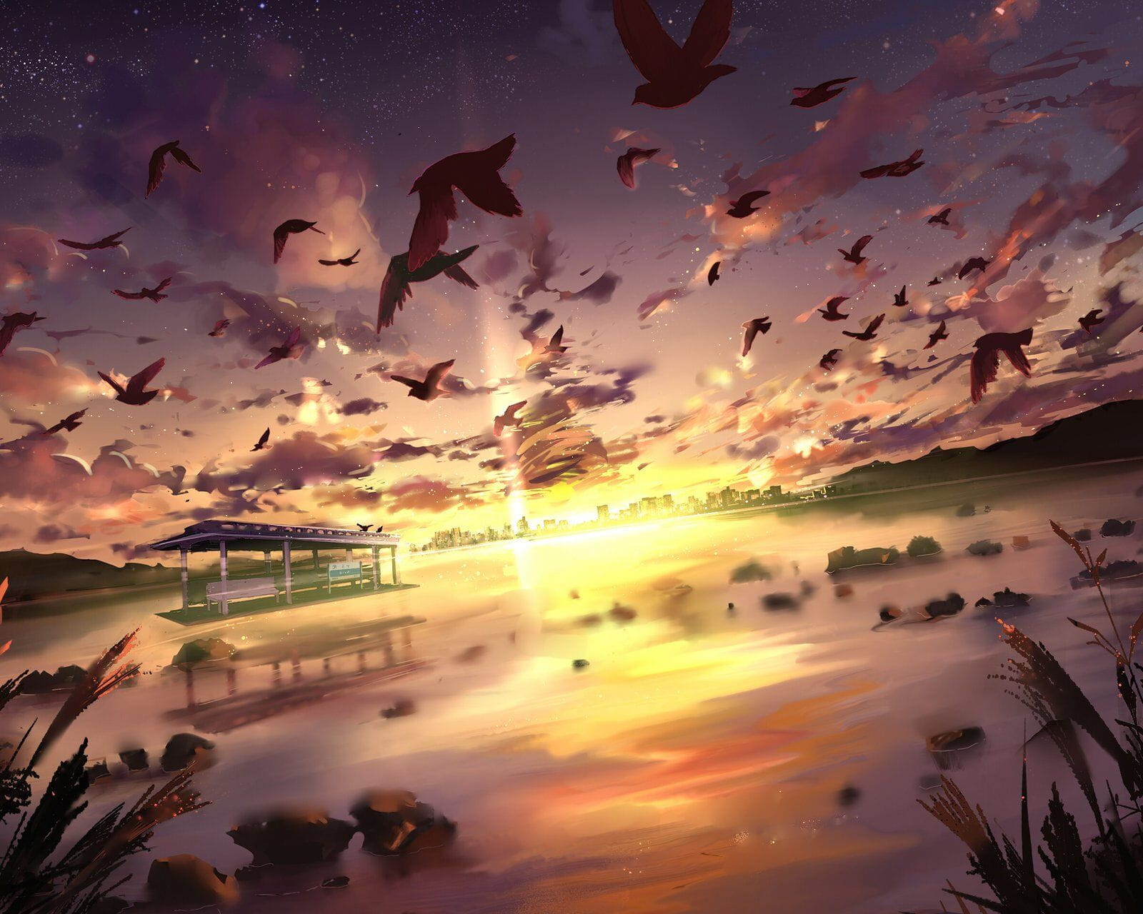 动画场景美图分享 让我们的此生留在二次元