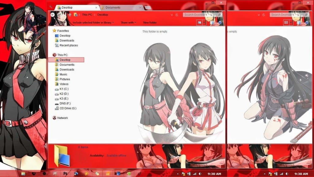 【Win8主题】斩！赤红之瞳 赤瞳 下载