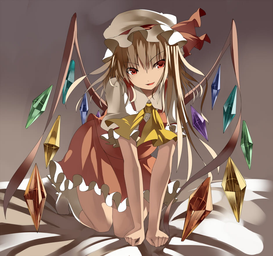 红魔馆的吸血鬼 二小姐芙兰朵露手机壁纸