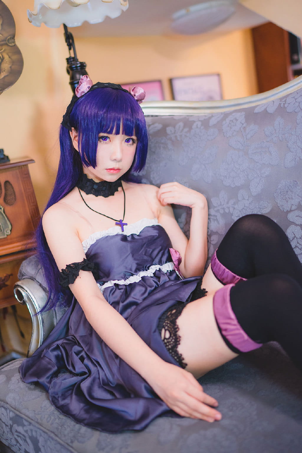 【授权】绝对领域 诱人黑猫 五更琉璃cos