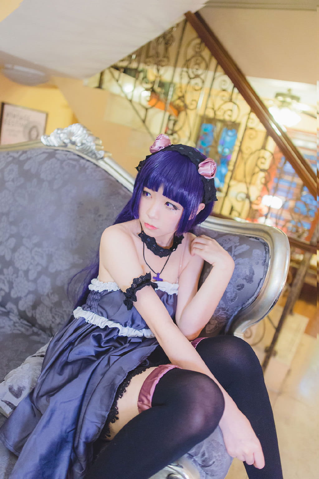 【授权】绝对领域 诱人黑猫 五更琉璃cos