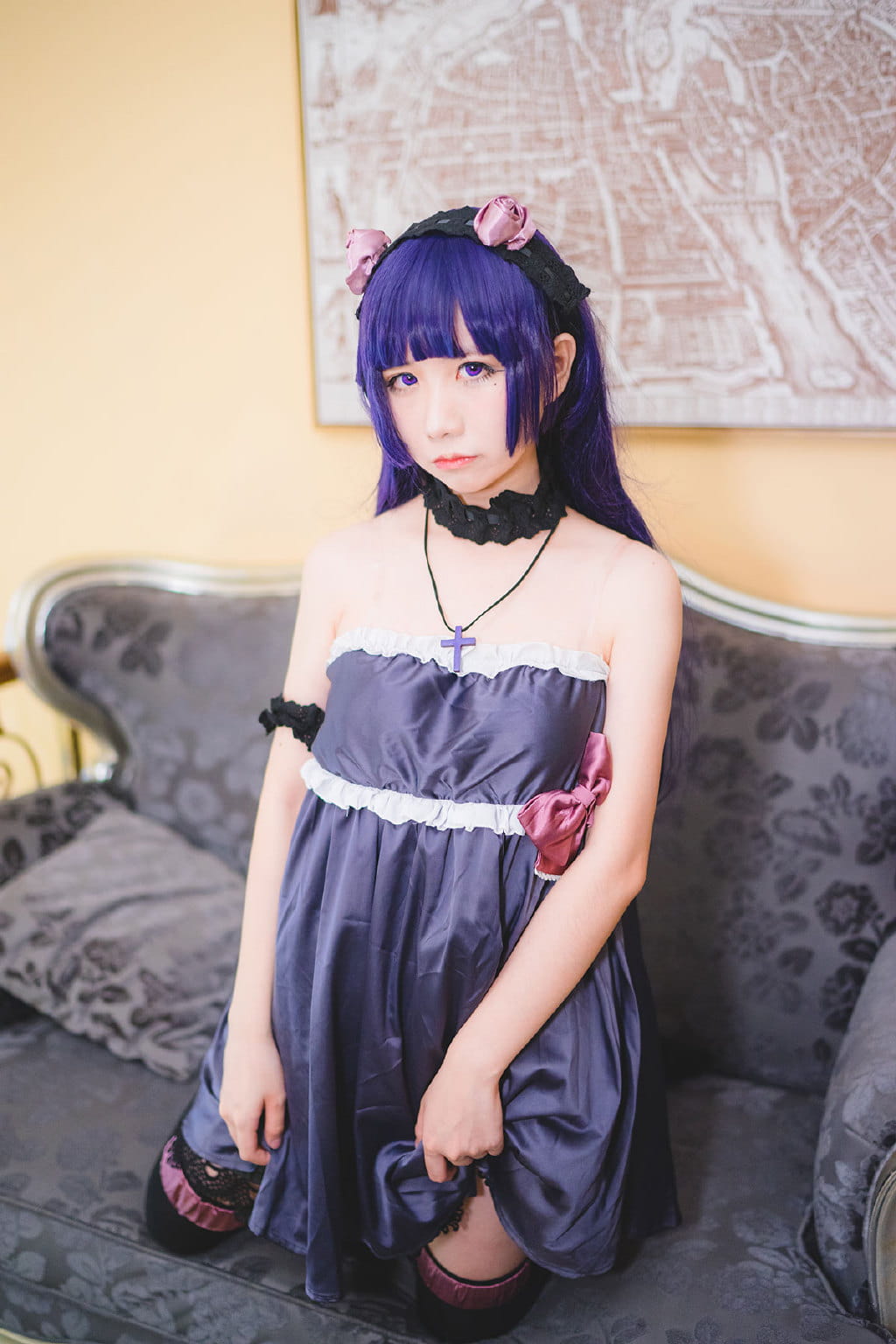 【授权】绝对领域 诱人黑猫 五更琉璃cos