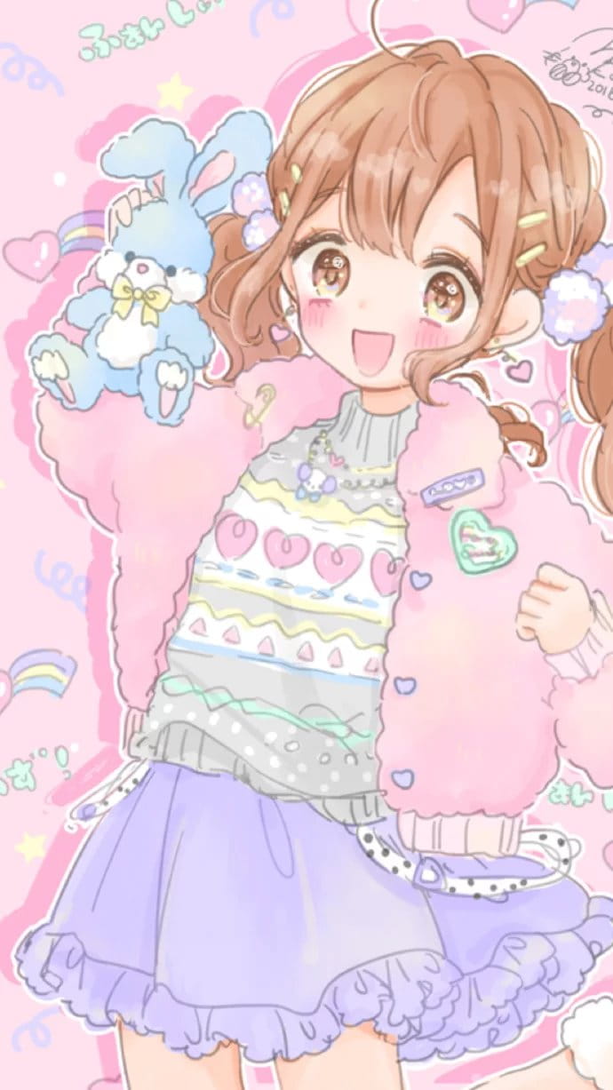 小清新萌女少女心 手机壁纸下载