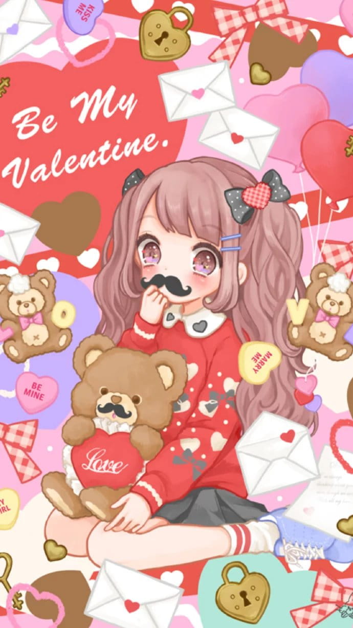 小清新萌女少女心 手机壁纸下载