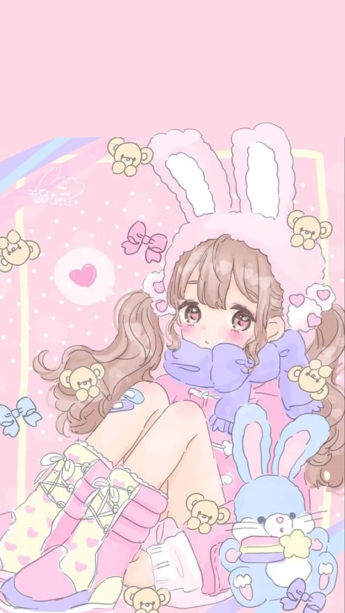 小清新萌女少女心 手机壁纸下载