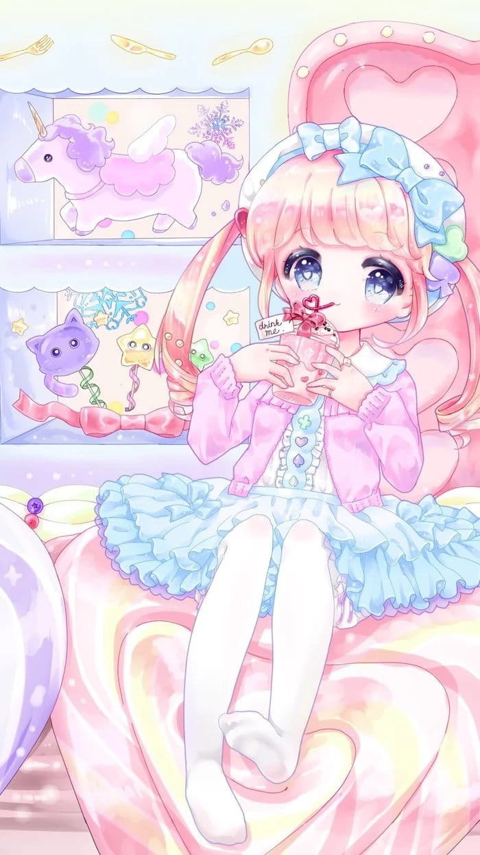 小清新萌女少女心 手机壁纸下载