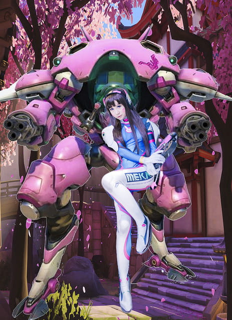 守望先锋机甲少女 D.va 宋哈娜cos