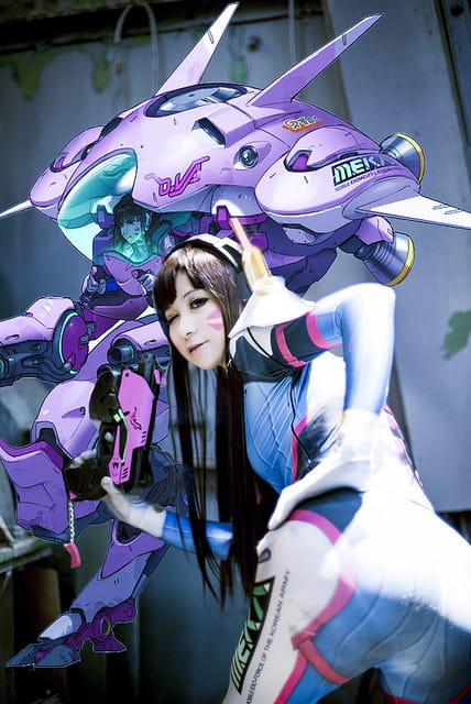 守望先锋机甲少女 D.va 宋哈娜cos