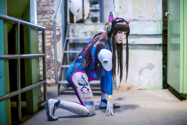 守望先锋机甲少女 D.va 宋哈娜cos
