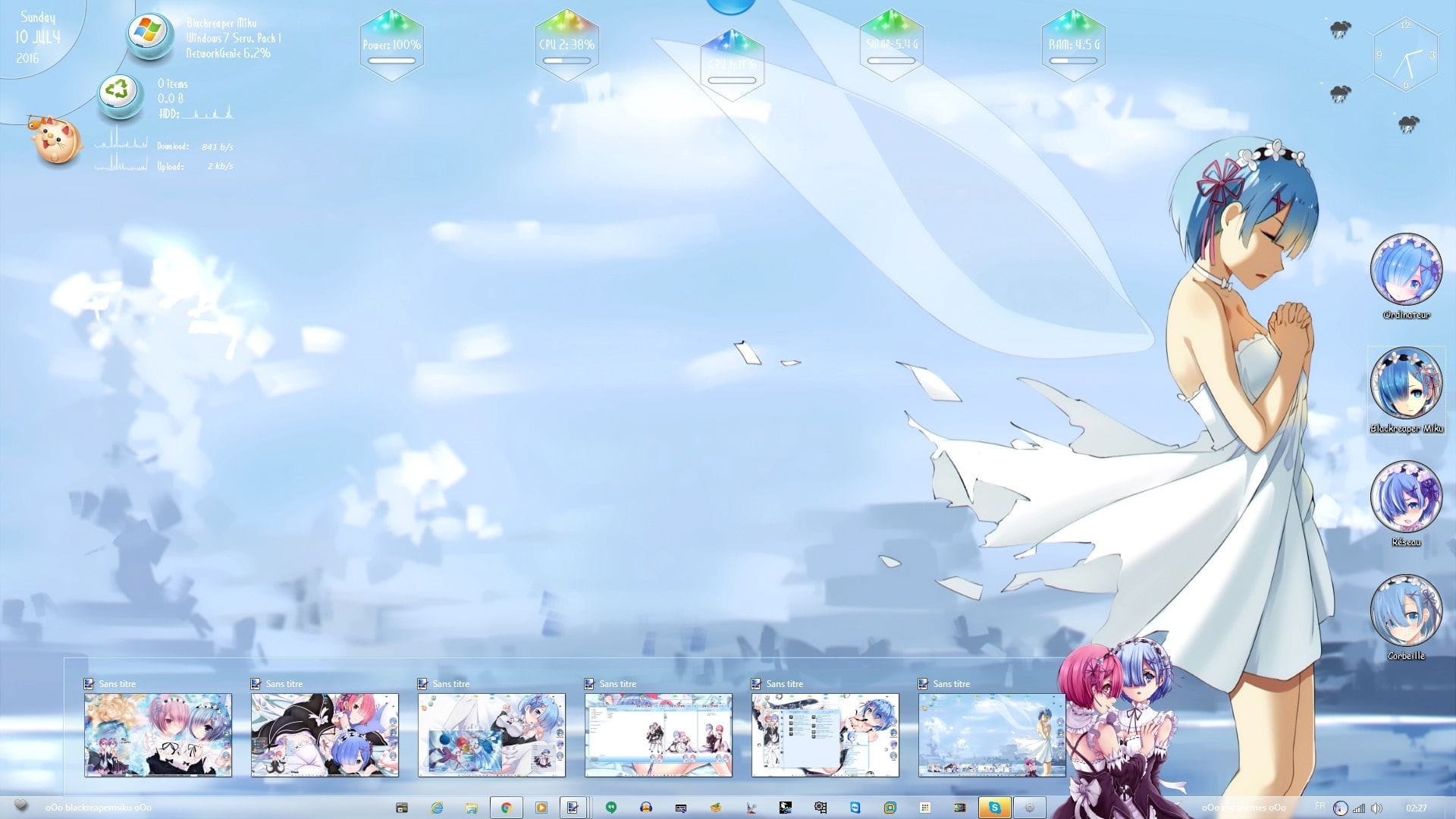 【win7主题】RE:从零开始的异界生活 诱人的拉姆蕾姆 下载