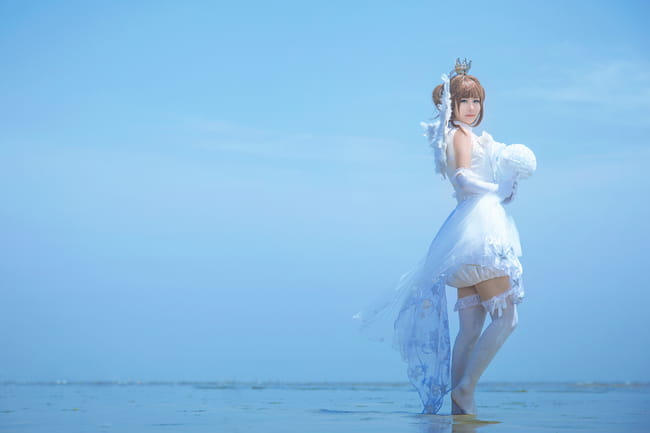 【授权】魔卡少女樱 木之本樱婚纱verきのもとさくらcos