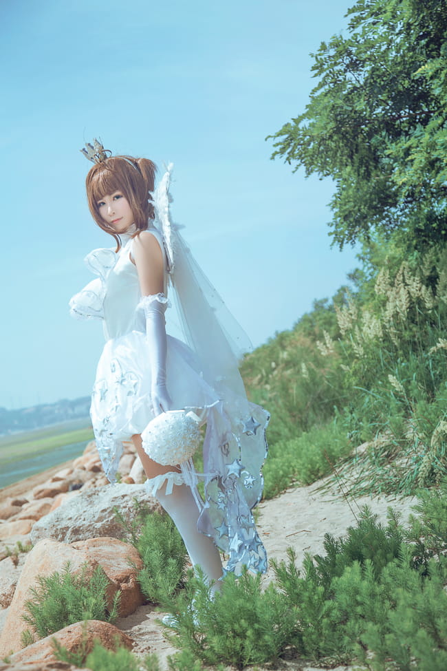 【授权】魔卡少女樱 木之本樱婚纱verきのもとさくらcos