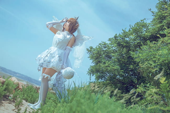 【授权】魔卡少女樱 木之本樱婚纱verきのもとさくらcos