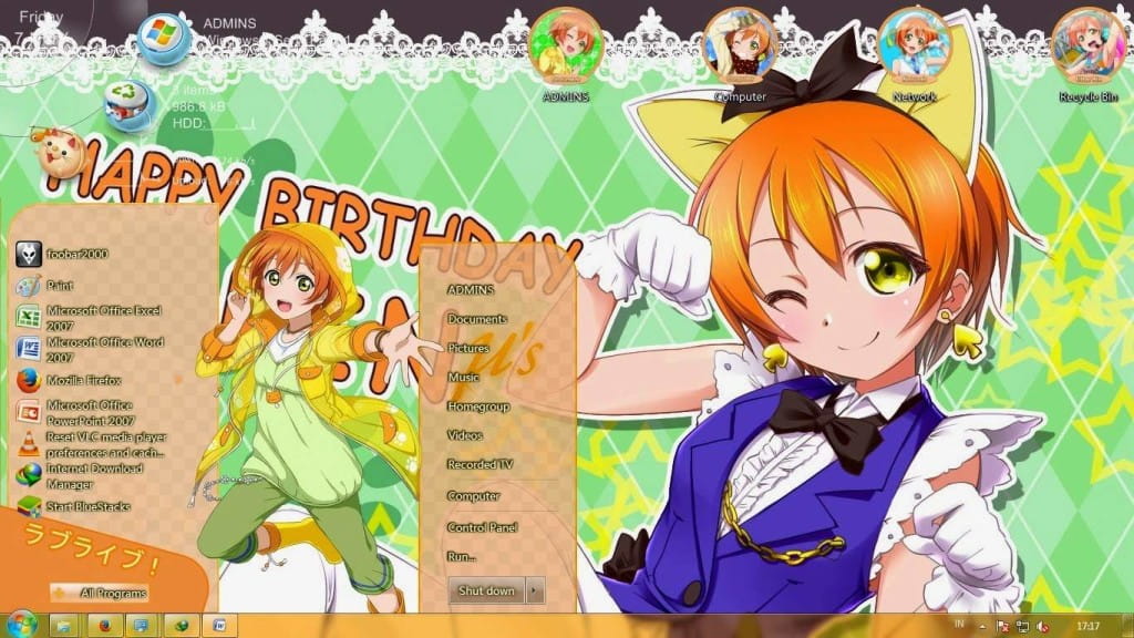 【Win7主题】lovelive！星空凛下载