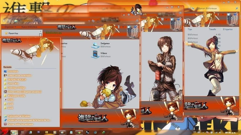 【win7主题】进击的吃货 萨莎·布劳斯 下载