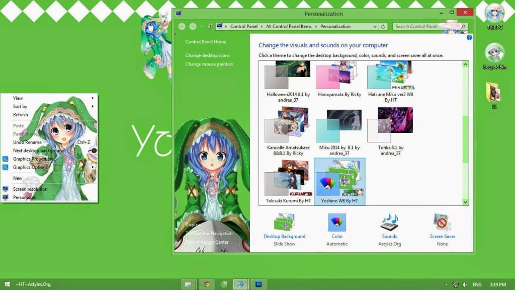 【Win8主题】四糸乃 约会大作战 下载