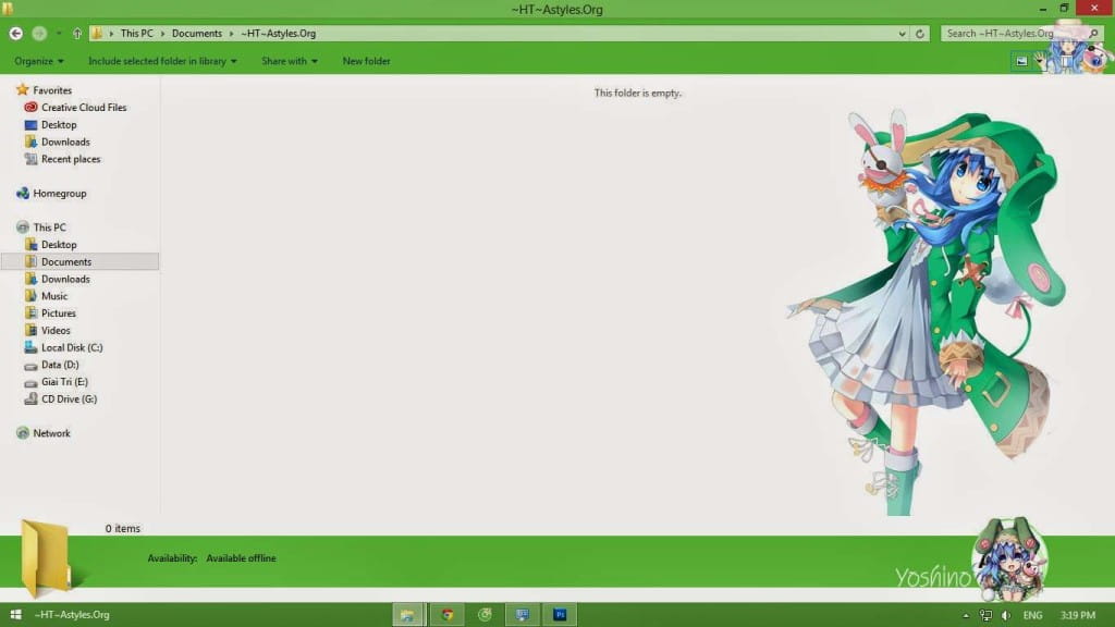 【Win8主题】四糸乃 约会大作战 下载