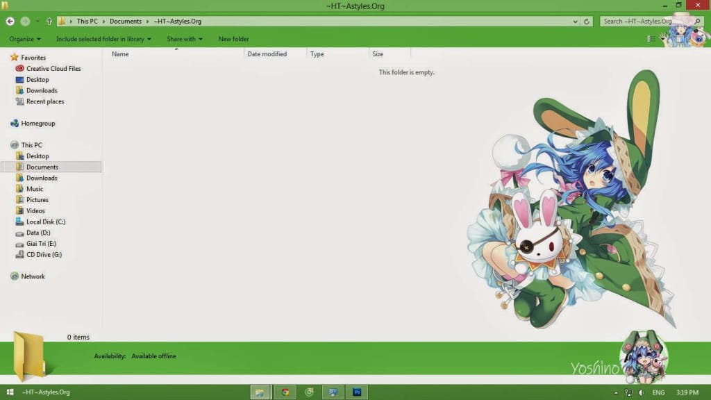 【Win8主题】四糸乃 约会大作战 下载