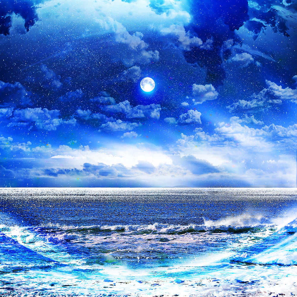 一场美丽的邂逅 属于你的蓝色电脑壁纸