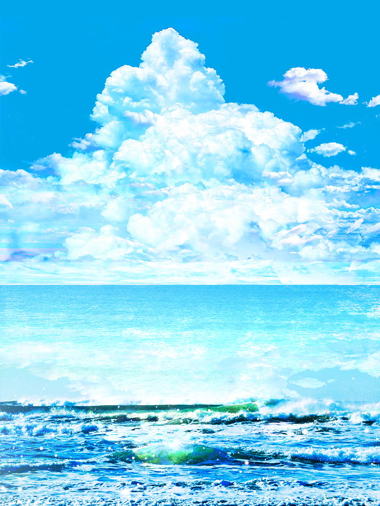 一场美丽的邂逅 属于你的蓝色电脑壁纸