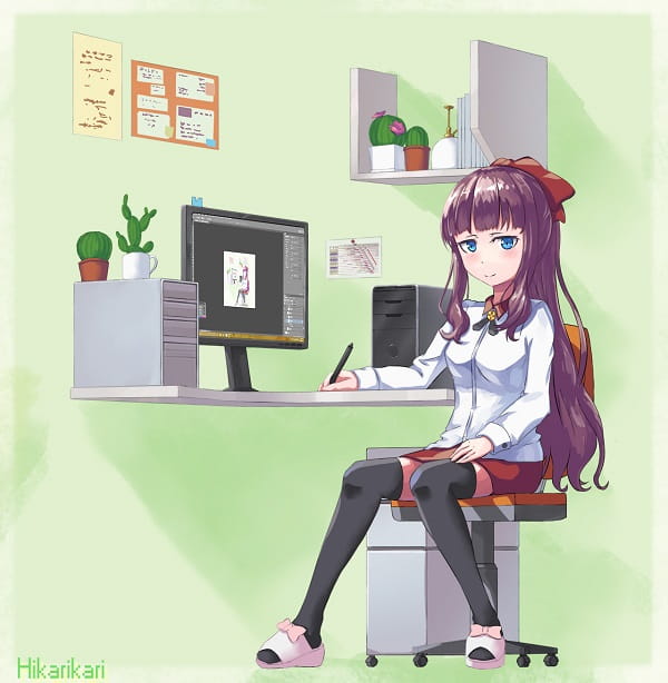 一个充满萌妹的公司 《NEW GAME》手机壁纸