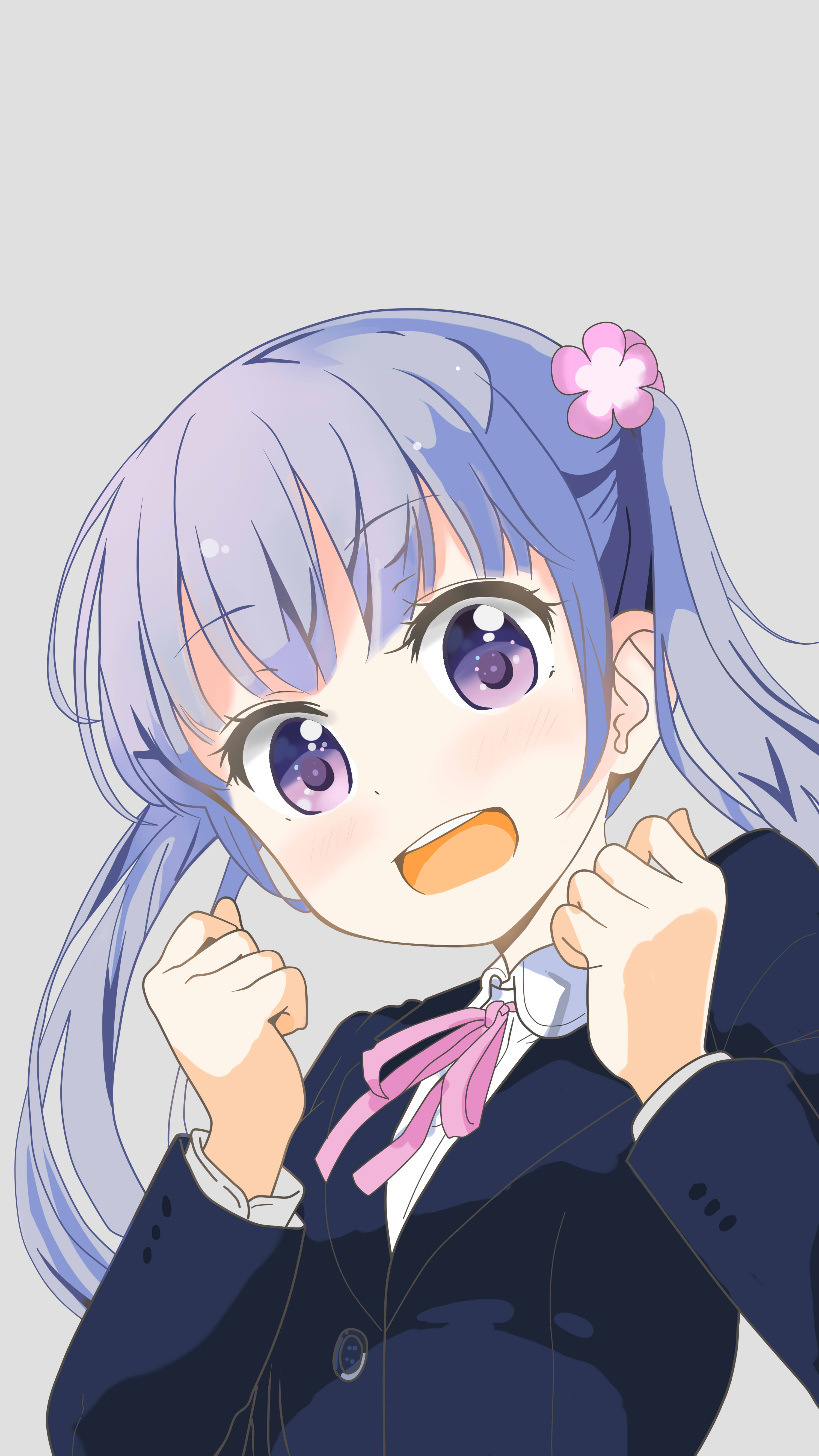 紫色双马尾萝莉旋风 new game凉风青叶手壁纸图集(1)