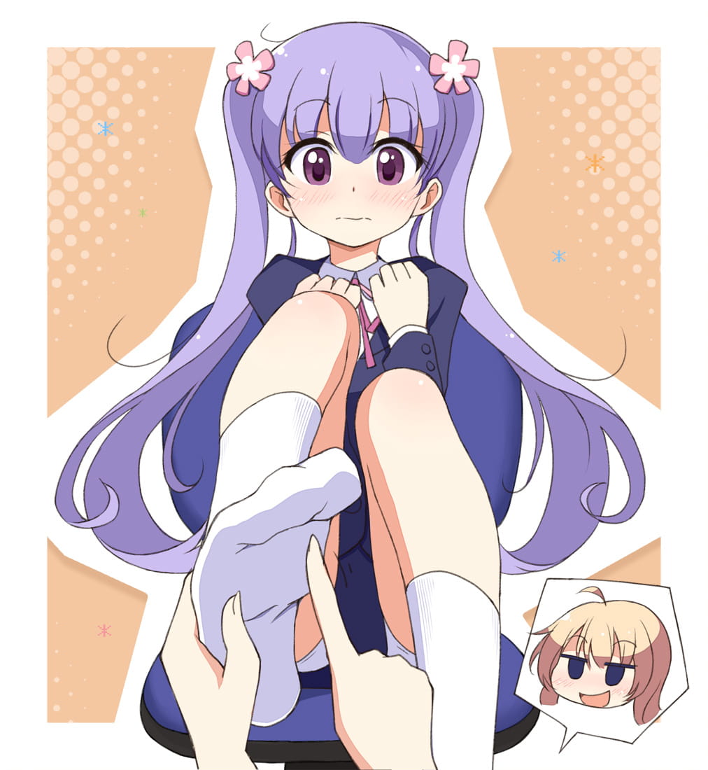 紫色双马尾萝莉旋风 new game凉风青叶手壁纸图集(1)