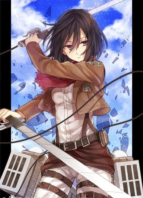 战争女神 三笠·阿克曼 精美手机壁纸