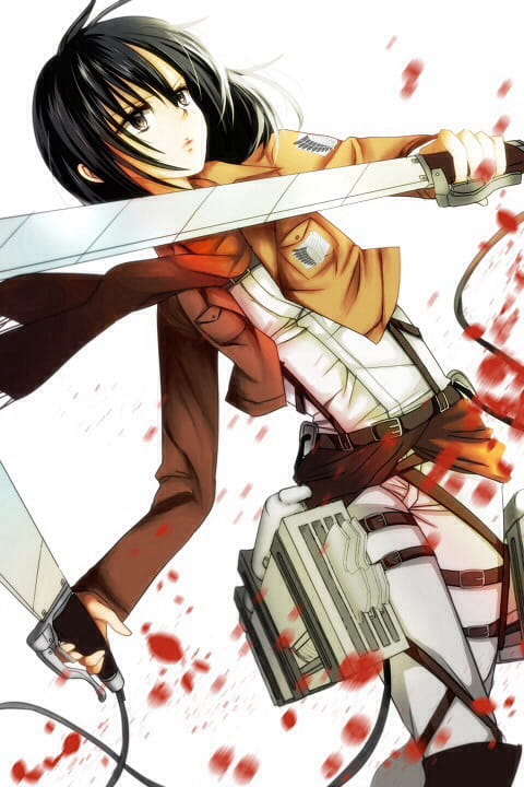 战争女神 三笠·阿克曼 精美手机壁纸