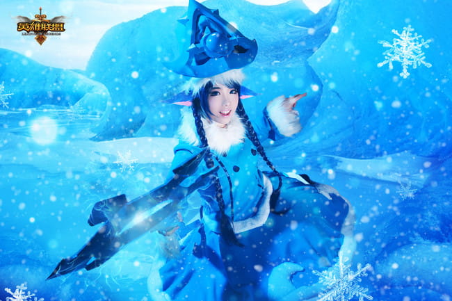 【授权】英雄联盟 冰雪节寒冬精灵璐璐 cos