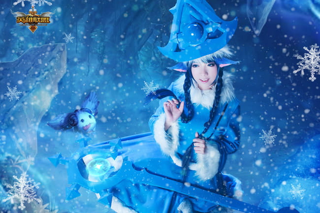 【授权】英雄联盟 冰雪节寒冬精灵璐璐 cos