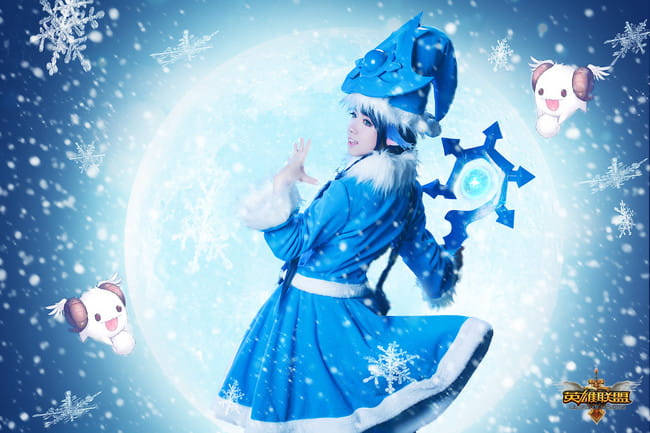 【授权】英雄联盟 冰雪节寒冬精灵璐璐 cos