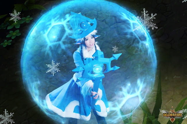 【授权】英雄联盟 冰雪节寒冬精灵璐璐 cos