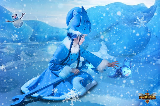 【授权】英雄联盟 冰雪节寒冬精灵璐璐 cos