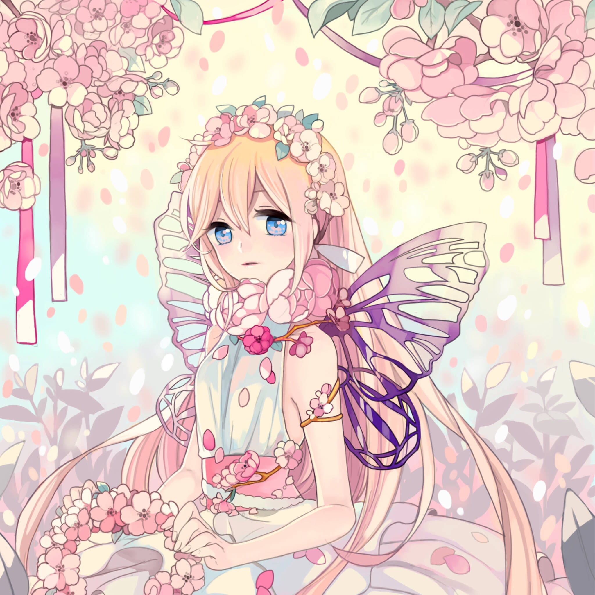 二次元插画少女 壁纸美图下载