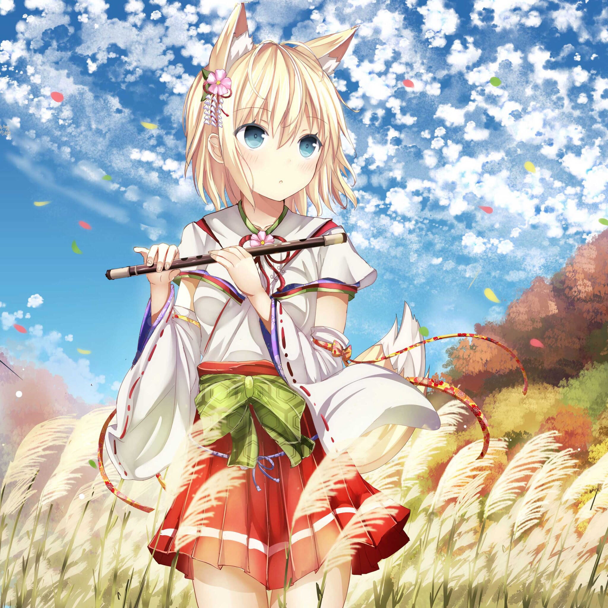 二次元插画少女 壁纸美图下载