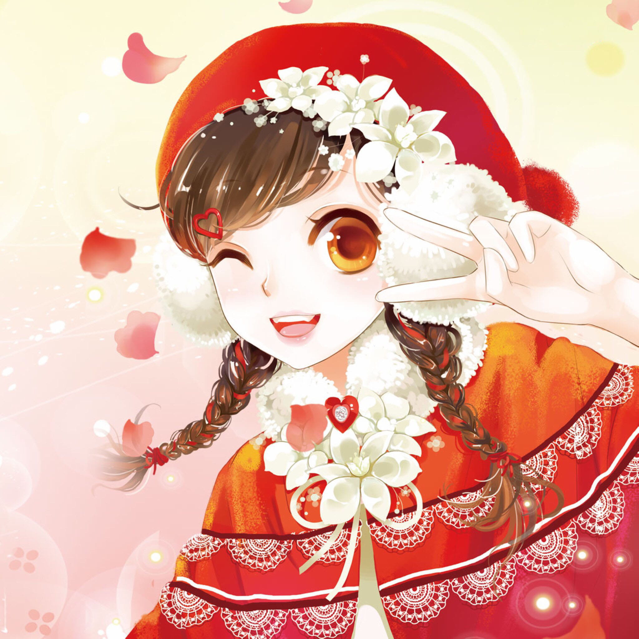 二次元插画少女 壁纸美图下载