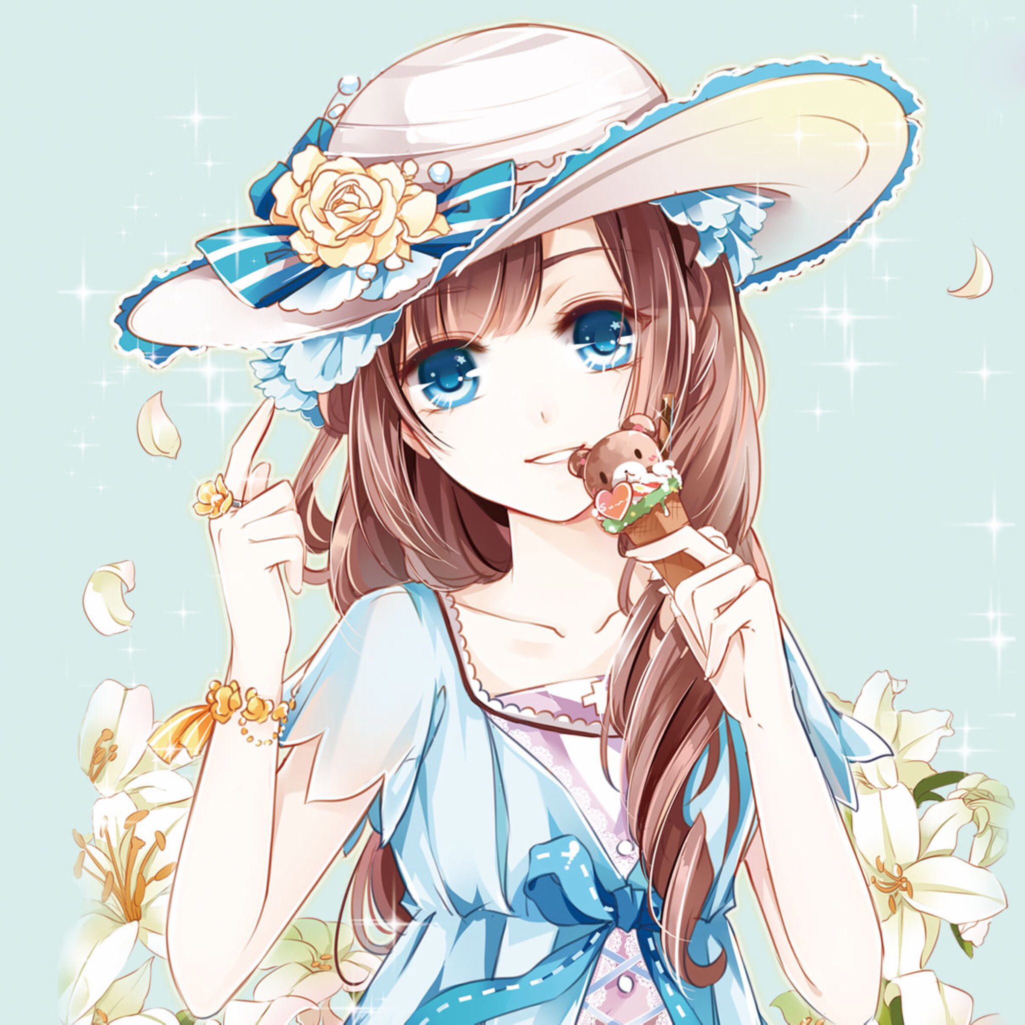 二次元插画少女 壁纸美图下载