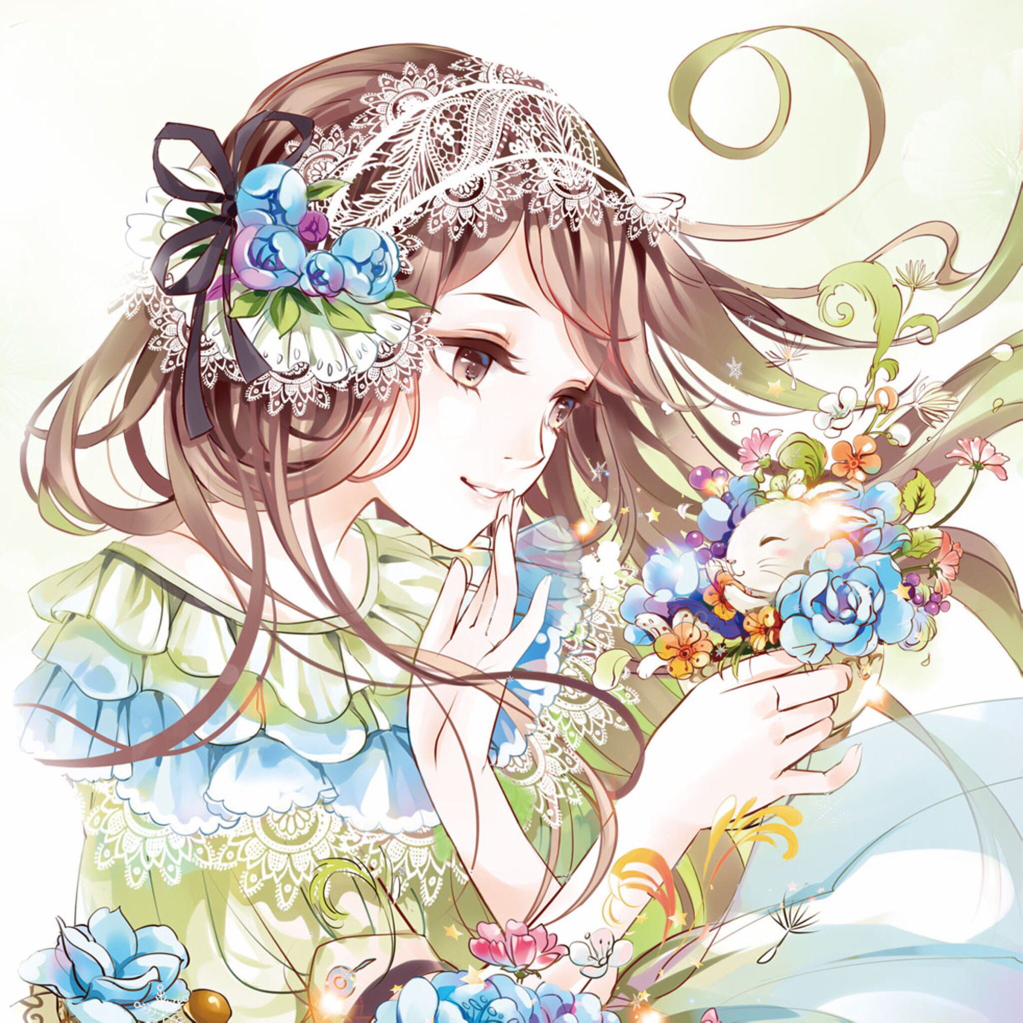 二次元插画少女 壁纸美图下载