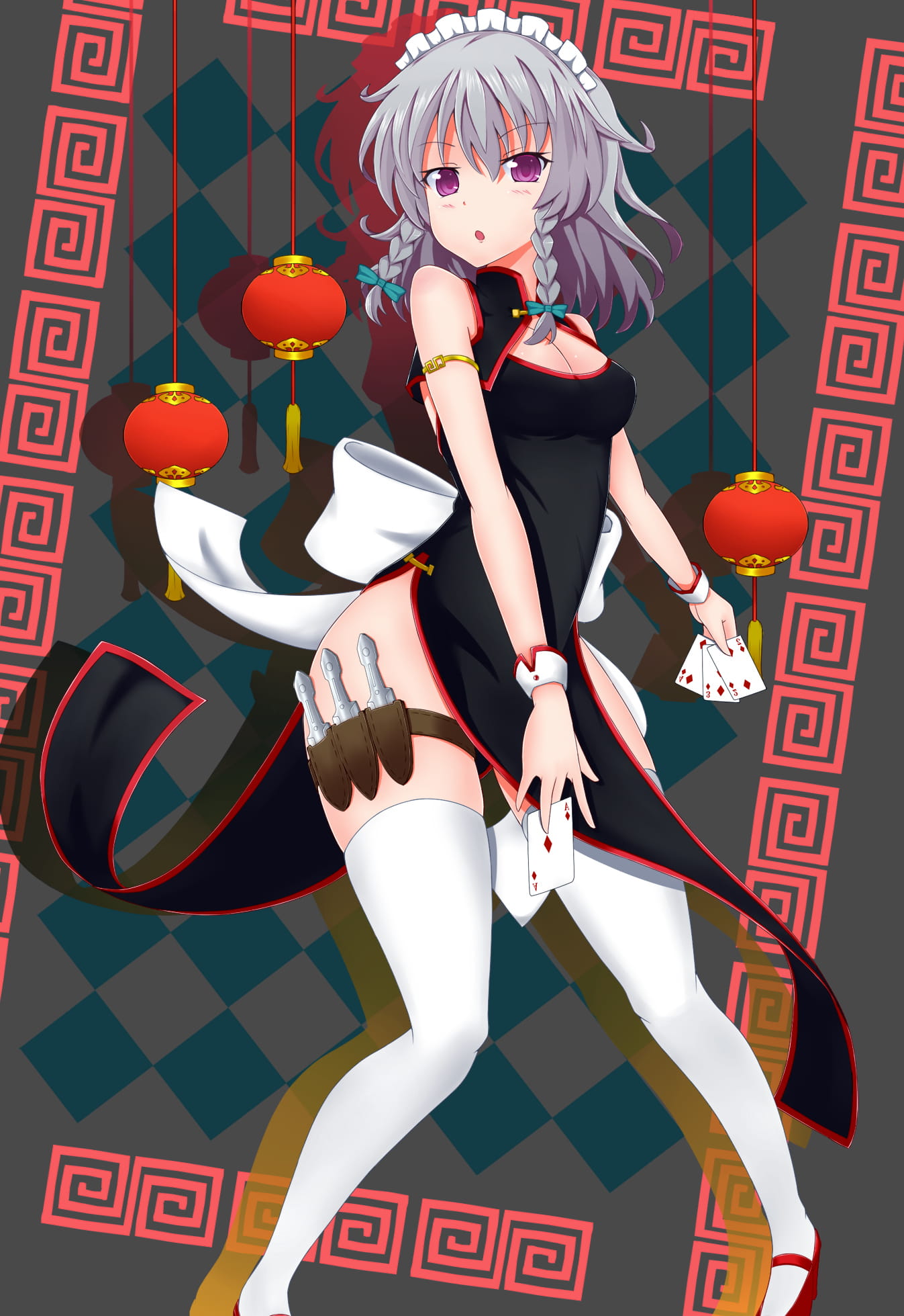 十六夜咲夜 东方project 手机壁纸美图